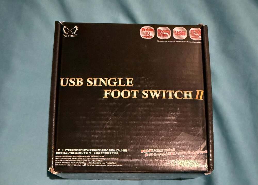 Scythe USB Single Foot Switch II Programmable Pedal (USB-1FS-2)